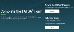 FAFSA application